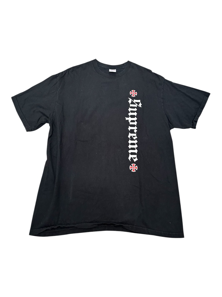 Supreme X Iindependent Skateboard Old English Graphic T-Shirt Sz Xl - Rare